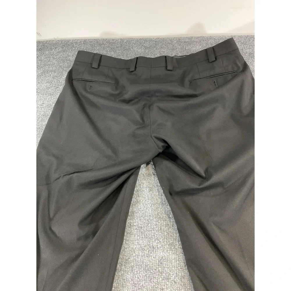 Lauren Ralph Lauren Total Comfort Dress Pants Mens 38x30 Black Stretch Flat Fron